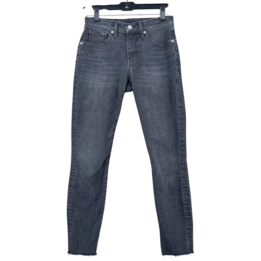 Lucky Brand Ava Mid Rise Skinny Jeans Women 4/27A Cotton Blend Gray